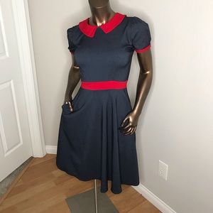 Vintage-inspired babydoll Rockabilly Dress